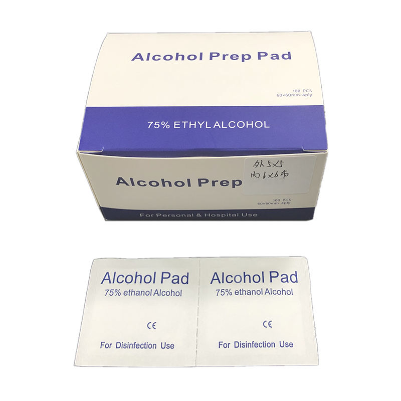 Bulk Wholesale 100Pcs Box Alcohol Prep Pads Isopropyl 75% Alcohol Hand Sanitizer Wipes