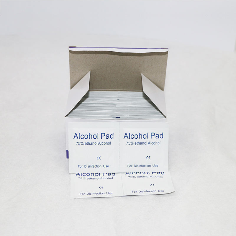 Bulk Wholesale 100Pcs Box Alcohol Prep Pads Isopropyl 75% Alcohol Hand Sanitizer Wipes