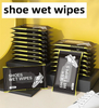 Factory OEM/ODM Shoe Wipes Private Label Disposable Sneakers Quick Cleaning Shoe Wet Wipes