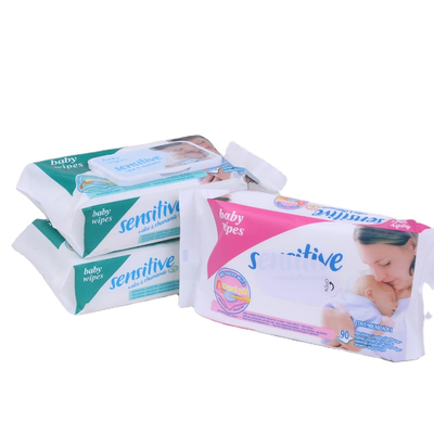 Customized label alcohol free quality baby wipes natural organic biodegradable